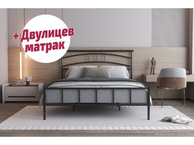 Метално легло Фано KENZA + матрак